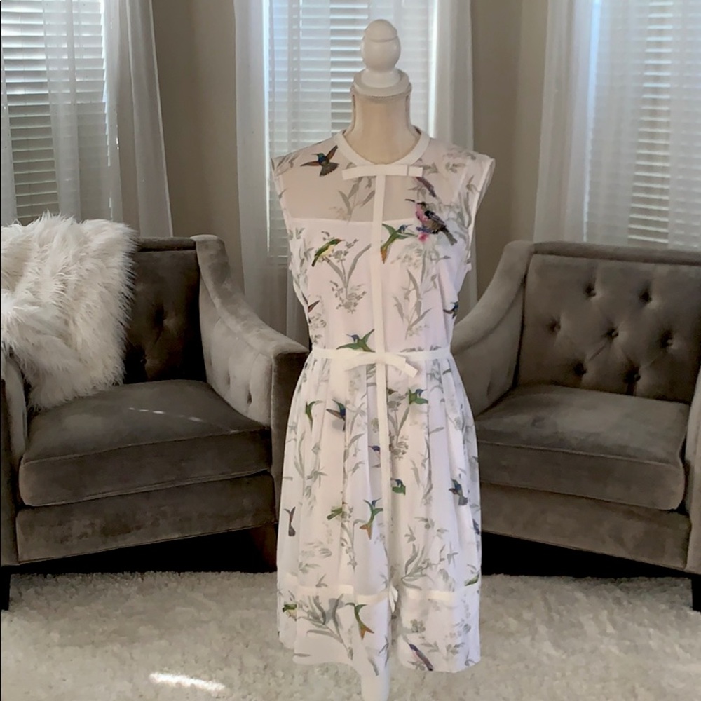 Ted Baker ALEKSA Fortune Embroidered Bow Dress